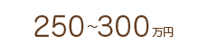 250万～300万